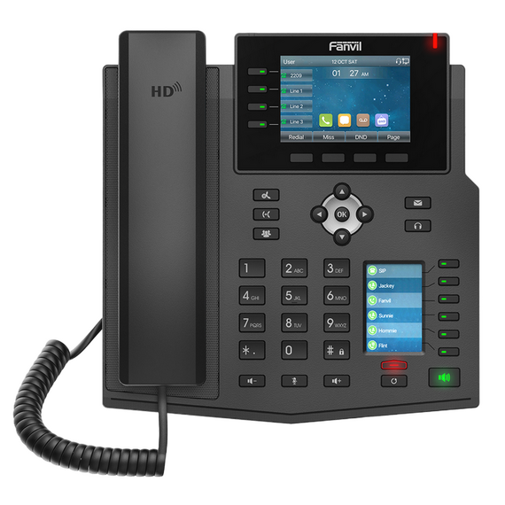 Telefon IP Fanvil X5U, Negru