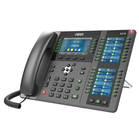 Telefon IP Fanvil X210, Gri Închis, 2 image