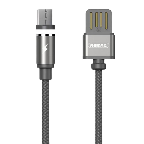 Cablu încărcare și sincronizare Remax RC-095m, USB Type-A/micro-USB, 1m, Argintiu