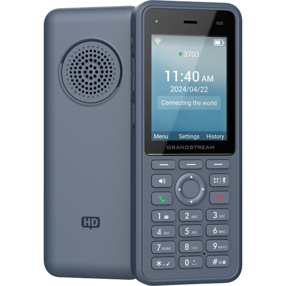 Telefon IP Grandstream WP836, Jet Grey, 3 image