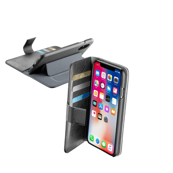 Husă tip carte Cellularline iPhone XS/X - Case, Negru, 3 image