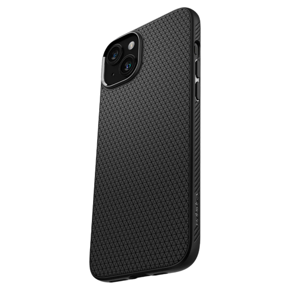 Husă Spigen iPhone 15 Plus Liquid Air, Negru Mat, 2 image