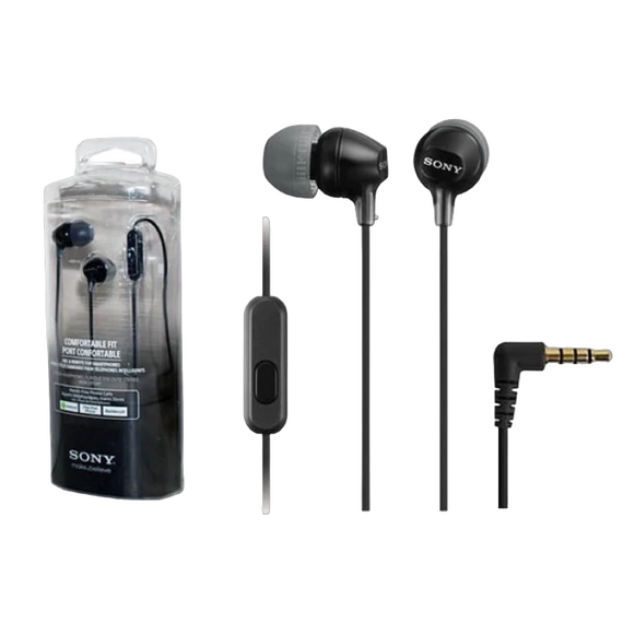 Căști SONY MDR-EX15AP, Negru, 2 image