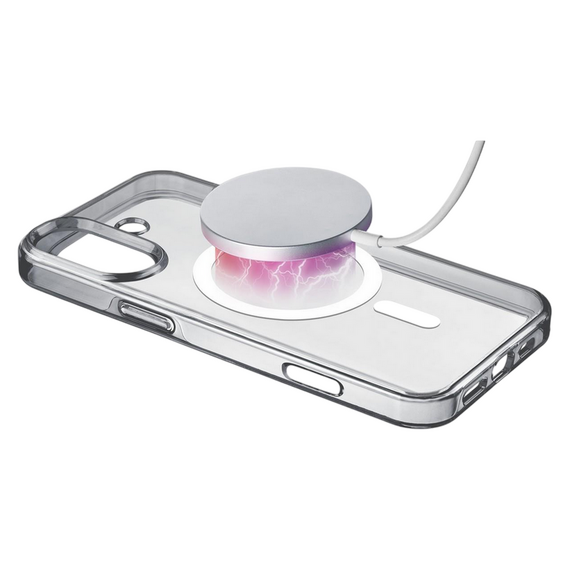 Husă Cellularline Gloss Mag - iPhone 16, Transparent, 2 image