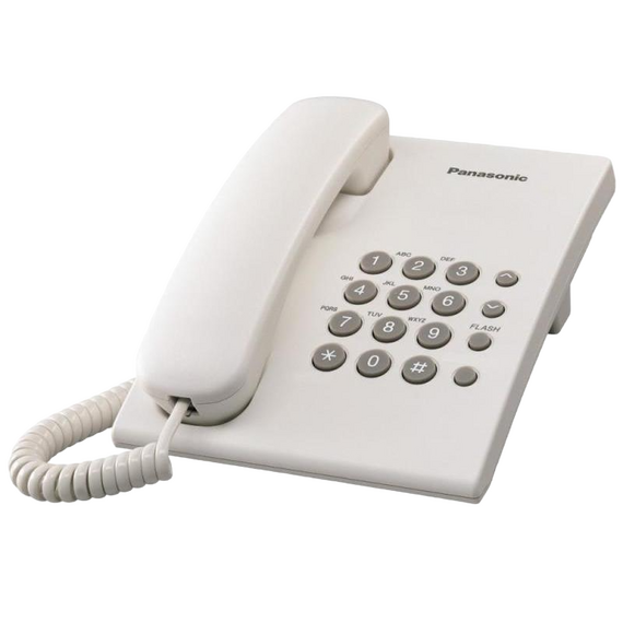 Telefon cu fir Panasonic KX-TS2350, Alb