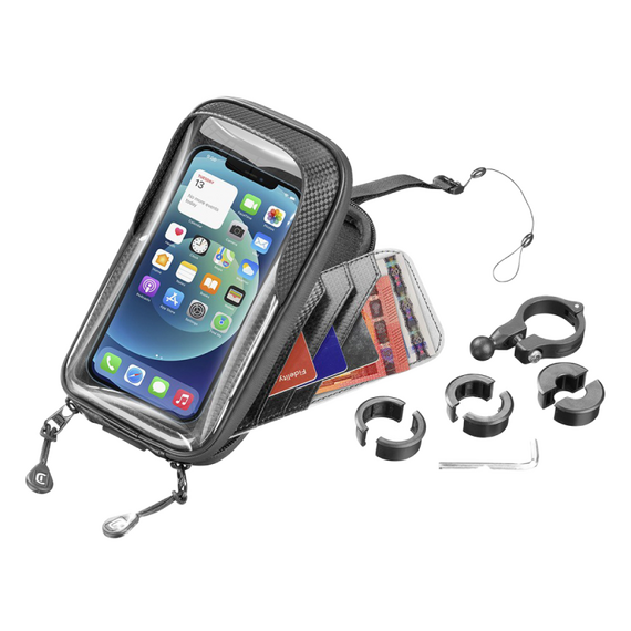 Suport Auto Cellularline Rider Shield, Negru, 3 image