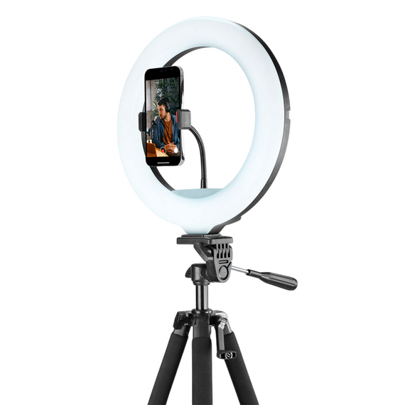 Lampă circulară Cellularline Ring Light Master - Universale, Negru