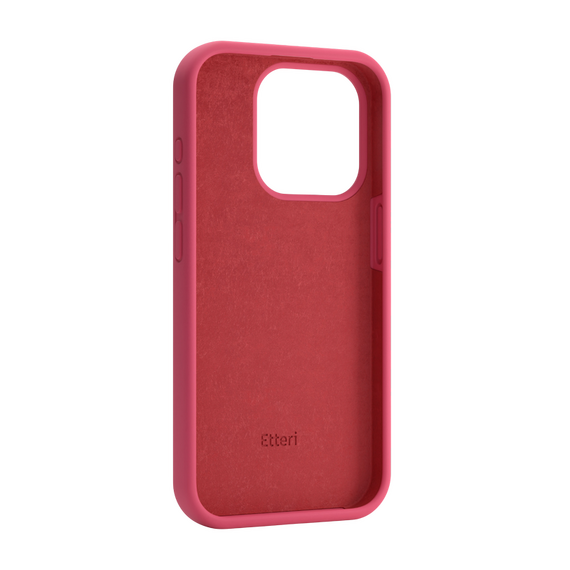 Husă Etteri Silicone Mag pentru Apple iPhone 16 Pro, Raspberry, 2 image