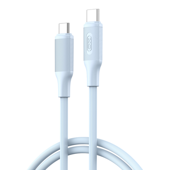 Cablu încărcare și sincronizare XO NB-Q265B, USB Type-C/USB Type-C, 1m, Albastru