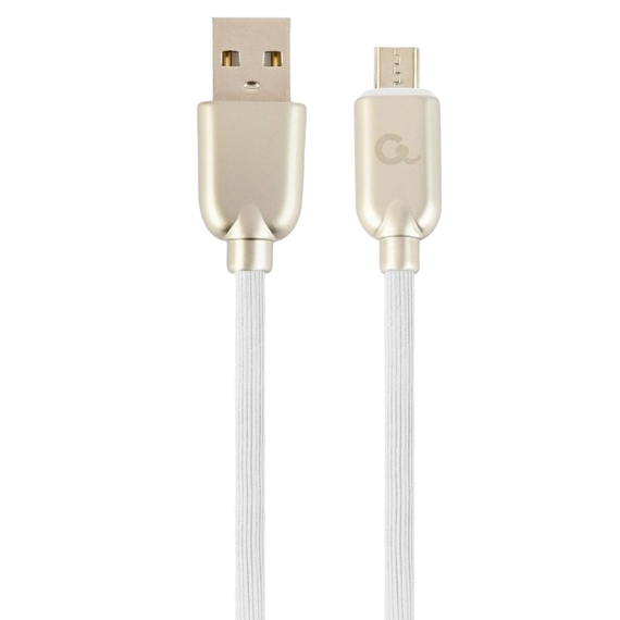Cablu încărcare și sincronizare Cablexpert CC-USB2R-AMmBM-1M-W, USB Type-A/micro-USB, 1m, Alb