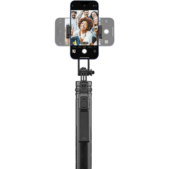 Selfie Stick Cellularline Selfie Stick Max, Negru, 2 image