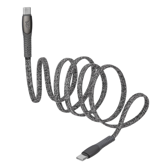 Cable de date Rivacase PS6105, USB Type-C/USB Type-C, 1,2m, Gri, 3 image