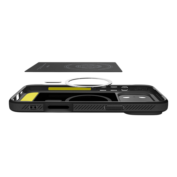 Husă Spigen Rugged Armor Mag pentru Apple iPhone 17 Pro Max, Negru Mat, 3 image