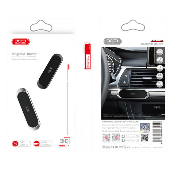 Suport Auto XO C38, Negru, 2 image