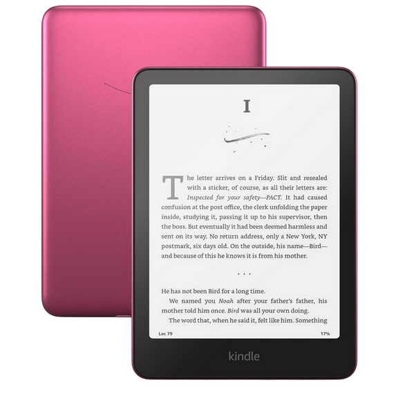 eBook Reader Amazon Kindle Paperwhite (12th Gen) 2024 Signature Edition, Metallic Raspberry