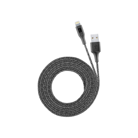 Cablu încărcare și sincronizare Cellularline Long Cable, USB Type-A/Lightning, 2,5m, Negru, 2 image