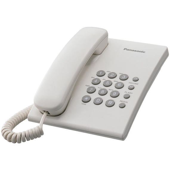 Telefon cu fir Panasonic KX-TS2350, Alb, 3 image