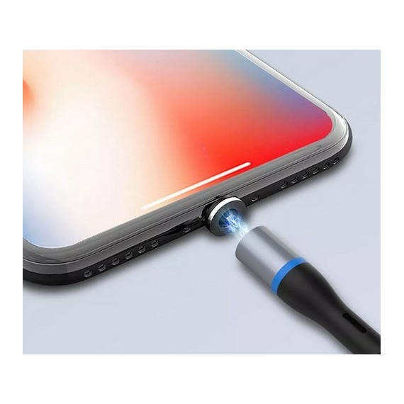 Cablu încărcare și sincronizare XO NB125, USB Type-A/Lightning, 1m, Negru, 3 image