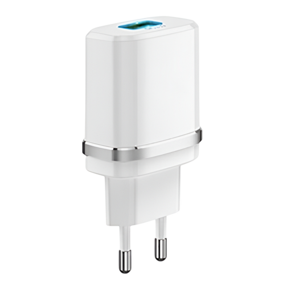 Încărcător Xpower Charger, 1USB, Fast Charge QC3.0, Alb