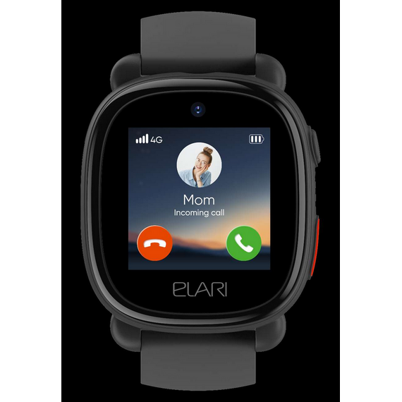 Ceas pentru copii Elari KidPhone 4G Lite, Negru, 2 image