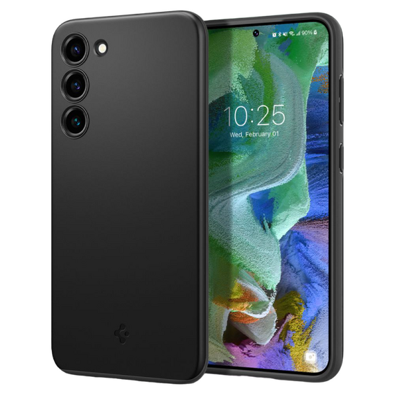 Husă Spigen Samsung S23+, Thin Fit, Negru