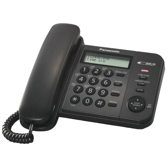Telefon cu fir Panasonic KX-TS2352, Negru, 3 image