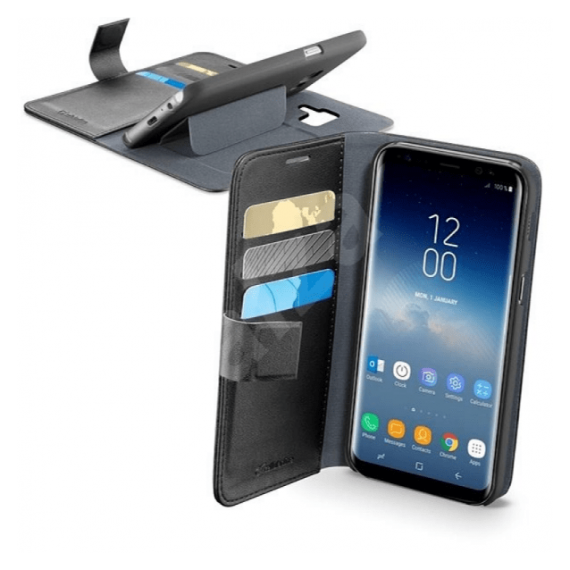 Husă tip carte Cellularline Book Agenda -  Galaxy S9+, Negru, 2 image