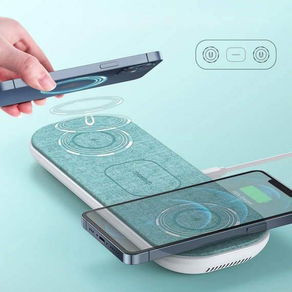 Încărcător Choetech T316, 10W, Alb, 2 image