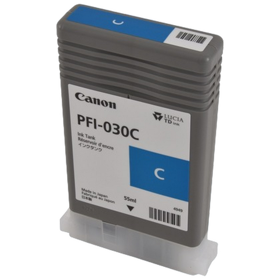 Cartuș de cerneală Canon PFI-030, 55ml, Cyan
