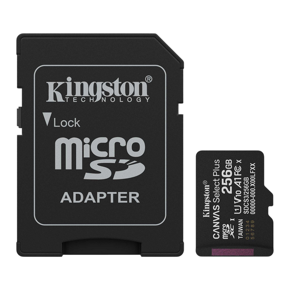Card de Memorie Kingston Canvas Select Plus, 256GB (SDCS3/256GB)