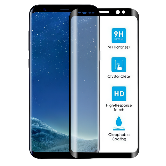 Sticlă de protecție Cellularline Tempered Glass - Samsung Galaxy S9+, Negru