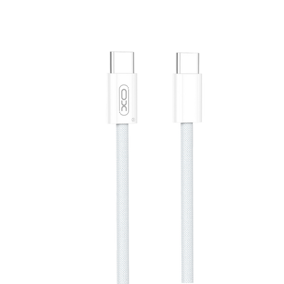 Cablu încărcare și sincronizare XO NB-Q260B, USB Type-C/USB Type-C, 1,5m, Alb