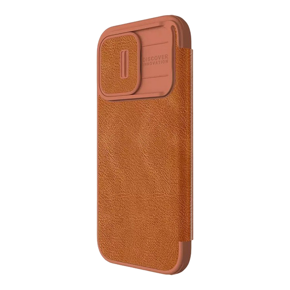 Husă tip carte Nillkin iPhone 15 Pro Max - Qin Pro, Maro, 3 image