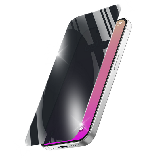 Sticlă de protecție Cellularline Tempered Glass Privacy pentru Apple iPhone 17, Negru