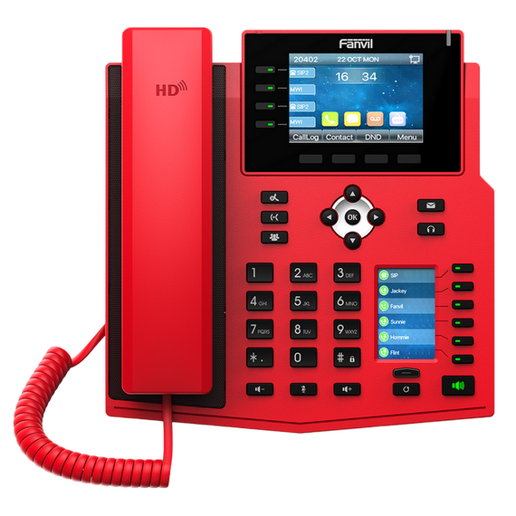 Telefon IP Fanvil X5U-R, Roșu