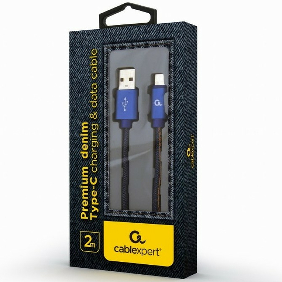 Cablu încărcare și sincronizare Cablexpert CC-USB2J-AMCM-2M-BL, USB Type-A/USB Type-C, 2m, Albastru, 3 image