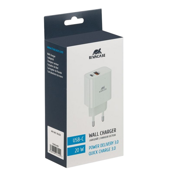 Încărcător Rivacase PS4102 W00, 20W, Alb, 3 image
