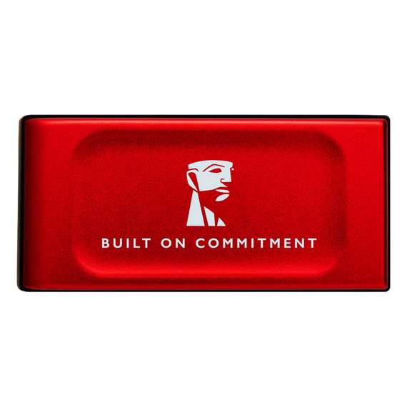 SSD portabil extern Kingston XS1000 BoC, 2 TB, Roșu (SXS1000R/2000GA)