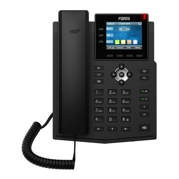 Telefon IP Fanvil X3U, Negru, 3 image