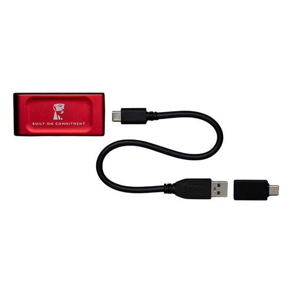 SSD portabil extern Kingston XS1000 BoC, 1 TB, Roșu (SXS1000R/1000GA), 3 image