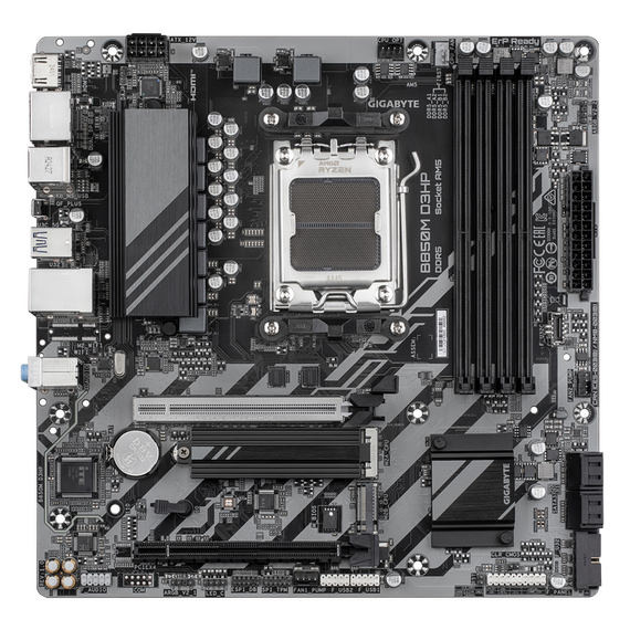 Placă de bază Gigabyte B850M D3HP, AM5, AMD B850, Micro-ATX, 4 image