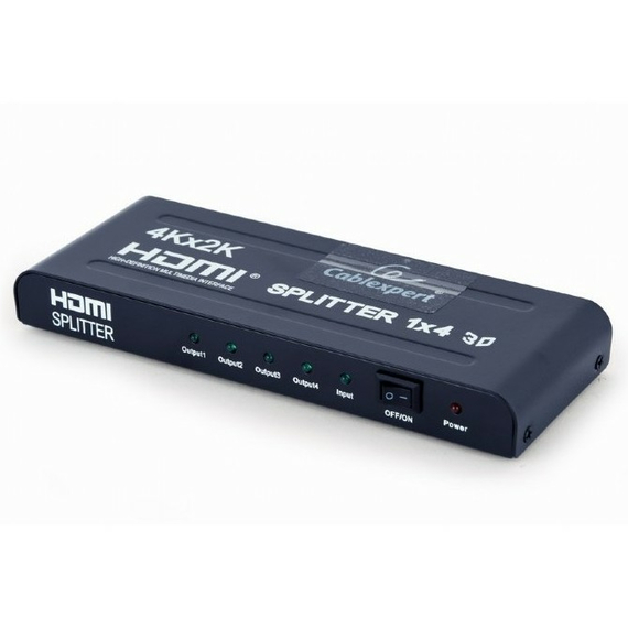 Splitter HDMI Cablexpert DSP-4PH4-02, HDMI (F) - 4x HDMI (F), Negru, 4 image