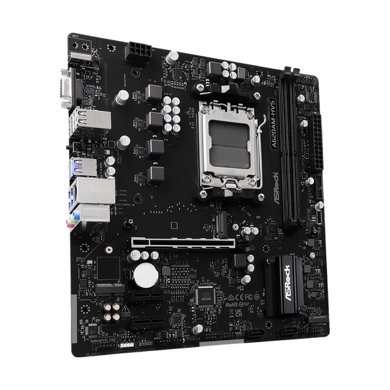 Placă de bază ASRock A620AM-HVS, AM5, AMD A620A, Micro-ATX, 3 image