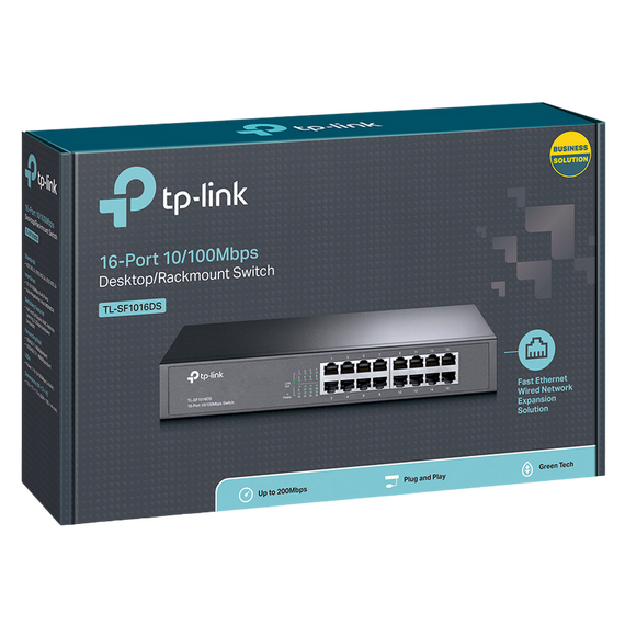 Switch de rețea TP-LINK TL-SF1016DS, 16 x 10/100Mbps, 2 image