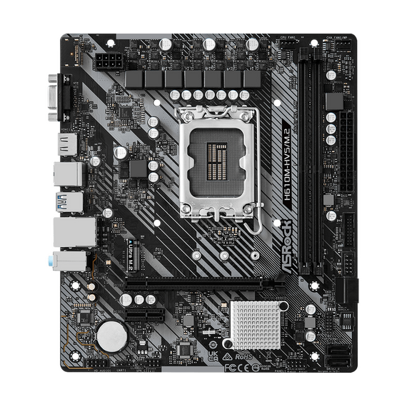 Placă de bază ASRock H610M-HVS/M.2 R2.0, LGA1700, Intel H610, Micro-ATX, 9 image