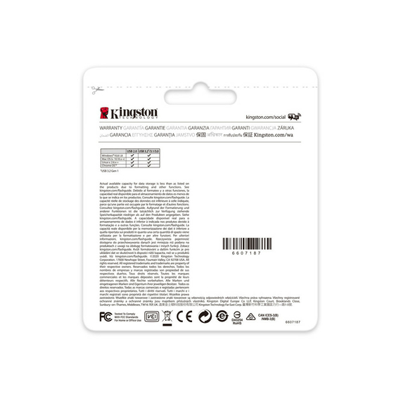 Memorie USB Kingston DataTraveler Kyson, 128GB, Argintiu, 8 image