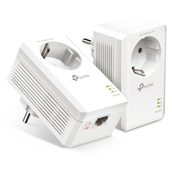 Powerline Adapter  TP-LINK TL-PA7017P KIT, AV1000, 1000 Mbps, Alb, 6 image