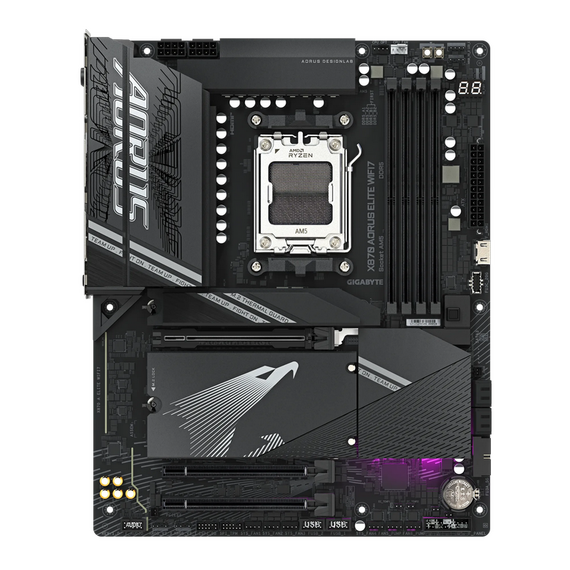 Placă de bază Gigabyte X870 A ELITE WIFI7, AM5, AMD X870, ATX, 2 image