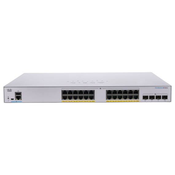 Switch de rețea Cisco CBS250-24P-4X, 24x 10/100/1000 Mbps