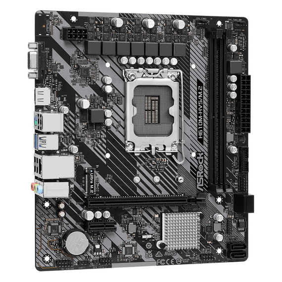 Placă de bază ASRock H610M-HVS/M.2 R2.0, LGA1700, Intel H610, Micro-ATX, 6 image